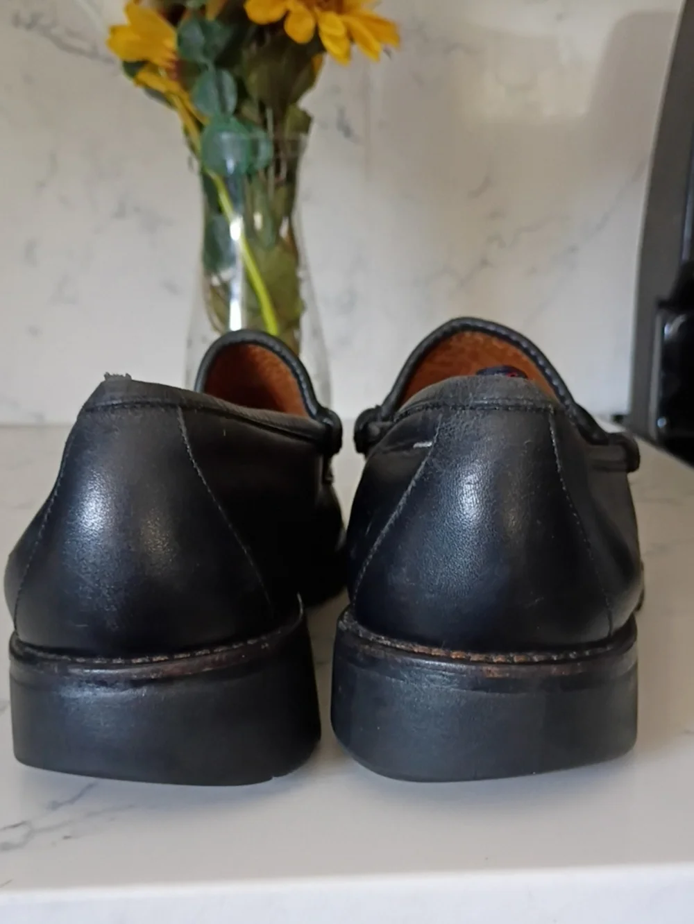 Gucci Black Leather  Loafers for Men